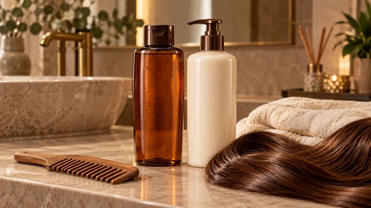 Dupla de shampoo e condicionador para cabelo ressecado