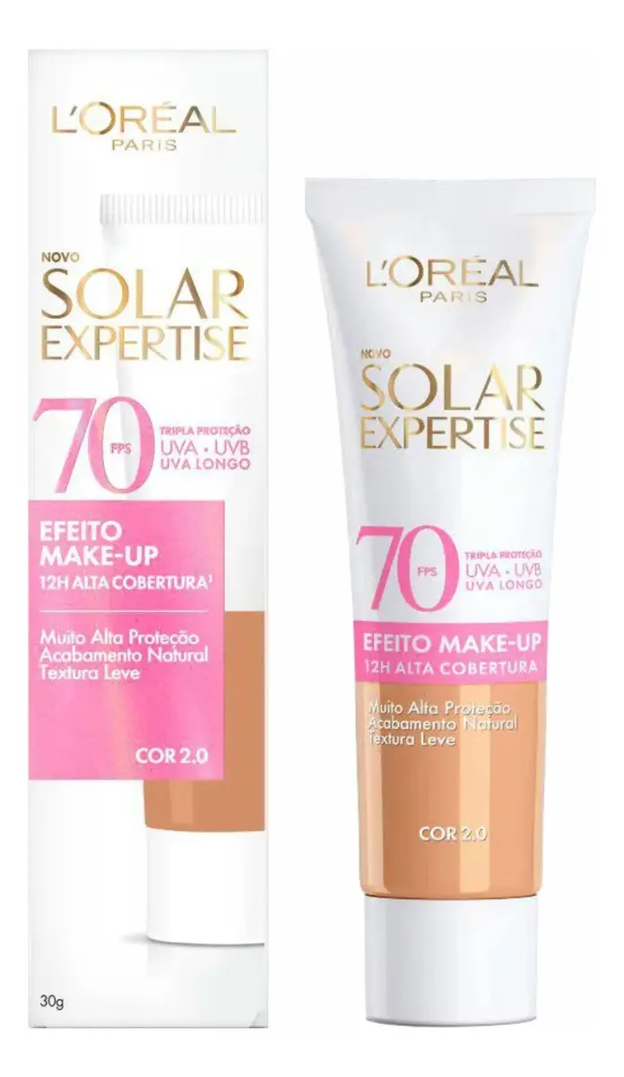 L'Oréal Solar Expertise FPS 70 Efeito Make-up