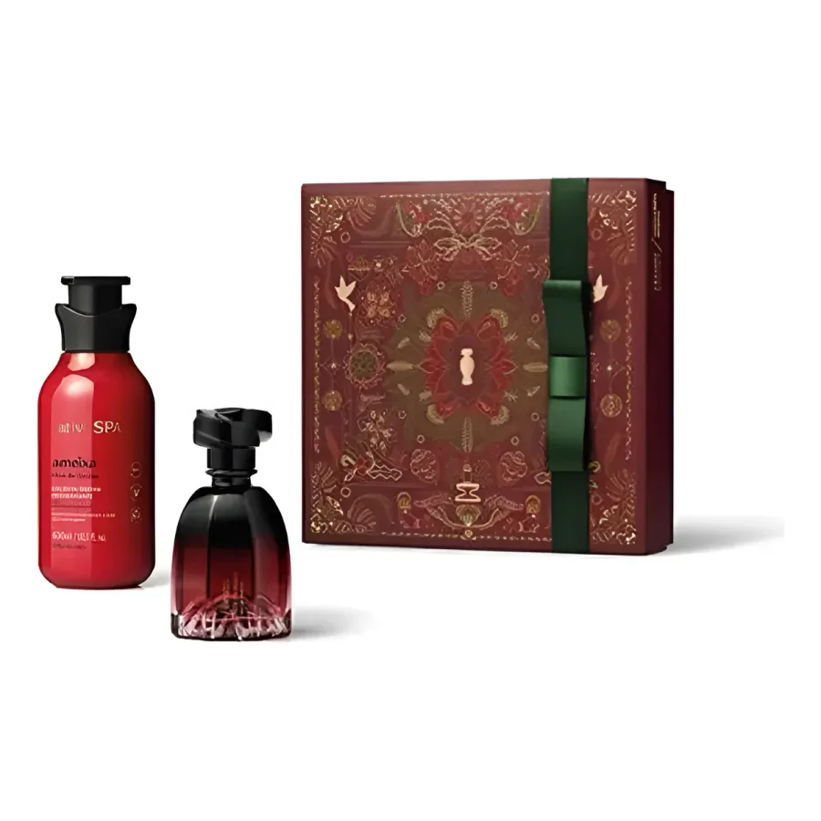 Foto do anúncio: Floratta Red Passion + Nativa SPA Ameixa, Eau de parfum 75 ml + loção Ameixa 400 ml; sacola declarada.