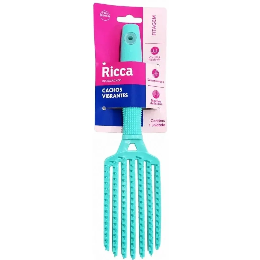 Foto do anúncio: Ricca Cachos Vibrantes 2443 verde, Escova de fitagem, unidade, verde/turquesa.