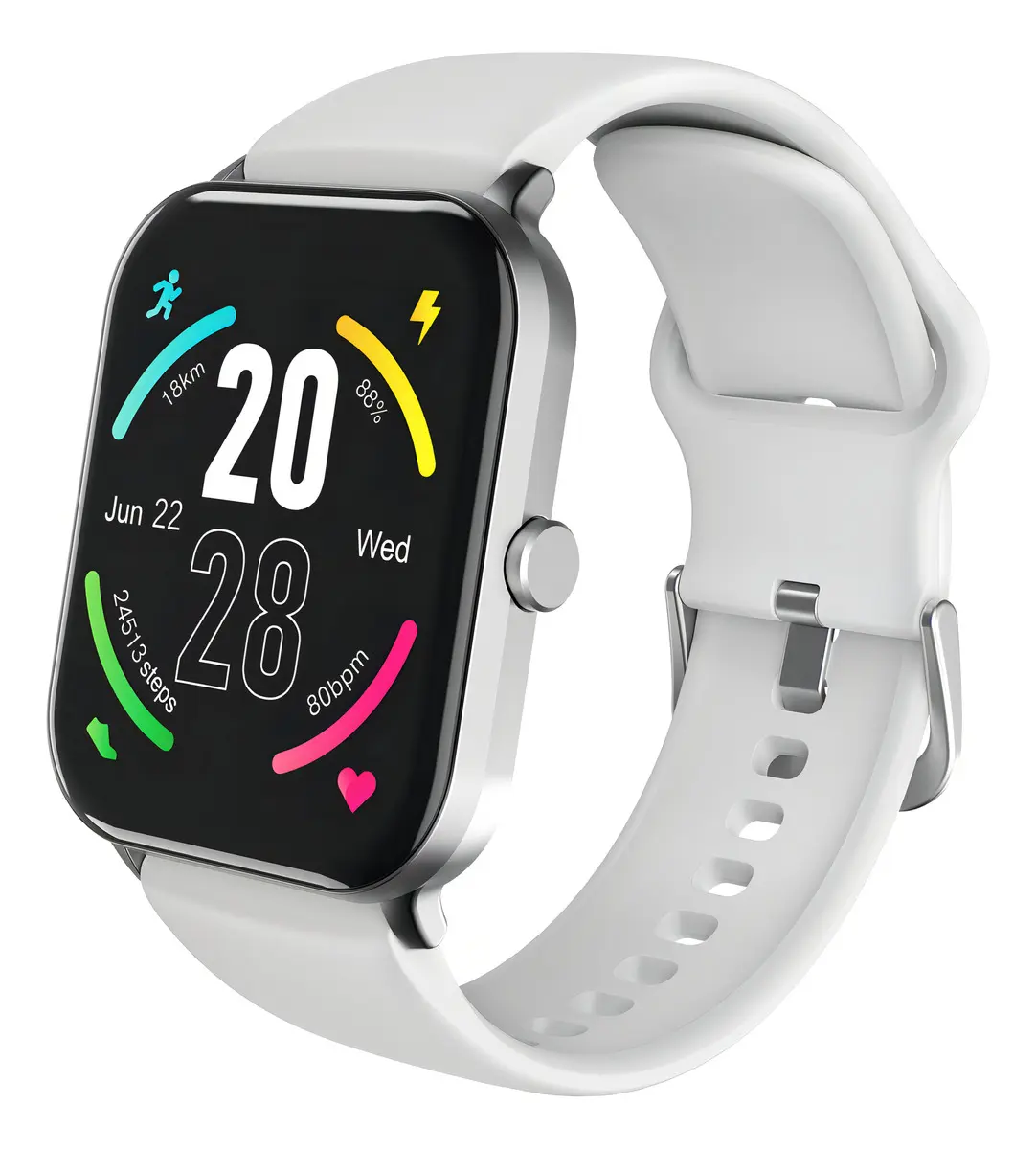 Smartwatch fitness branco