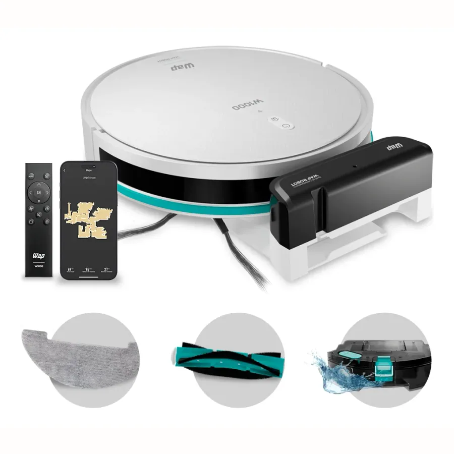 Robô Aspirador WAP Robot W1000 com mapeamento